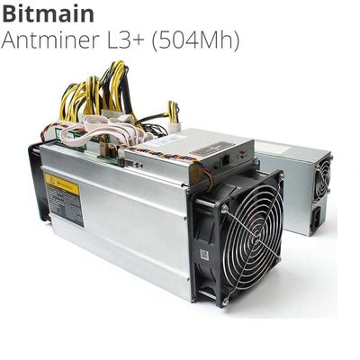 LTC DOGECOIN Antminer L3 + 504m Máy khai thác Asic Scrypt 800W Litecoin doge công cụ khai thác tiền xu